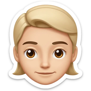 Make her cooler, more expressive raised brow + smirk sticker