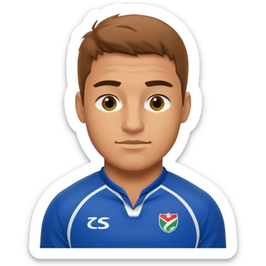 Rugby player sticker