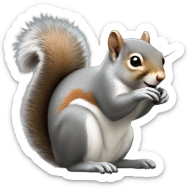 Grey squirrel  sticker