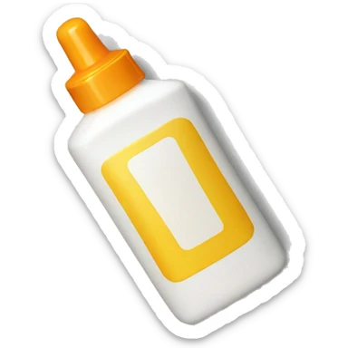 sunscreen bottle sticker