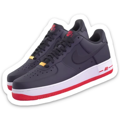 all black Nike Air Force 1 shoes sticker