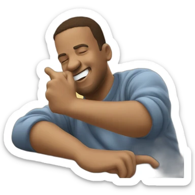 Emoji de bas qui fais un dab sticker