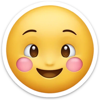 Shy emoji  sticker