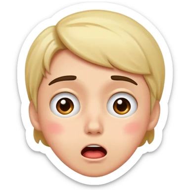 Embarrassed shock  sticker