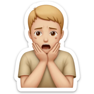 create emoji of someone choking themselves with there hands sticker