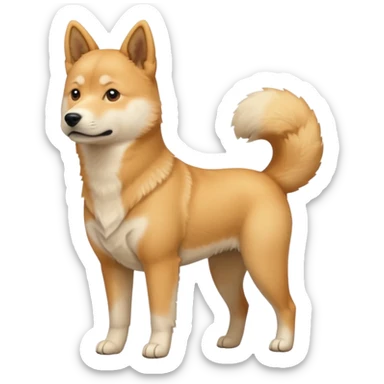 Jindo dog sticker