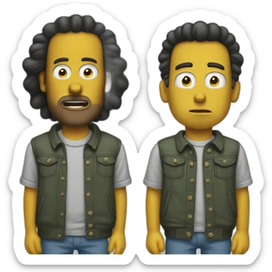 bart melange a homer sticker