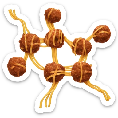 spaghetti and meatballs sticker