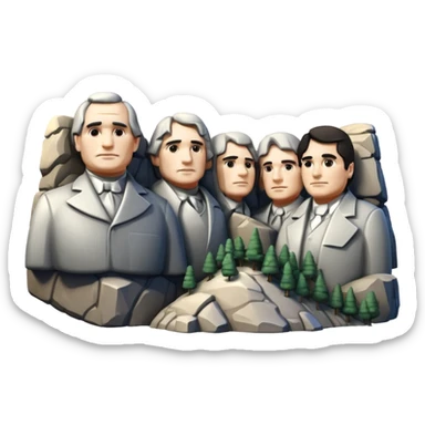 Mount Rushmore sticker