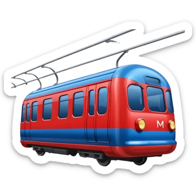 Moscow metro car from the outside sticker