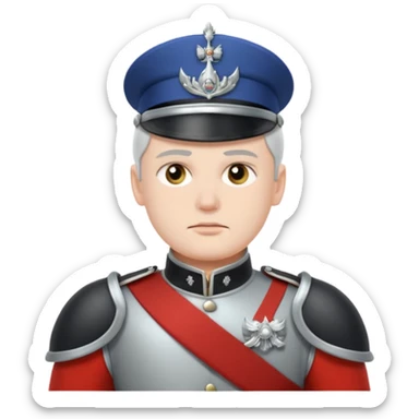 Ice Guard – silver pauldrons,Royal Soldiers. sticker