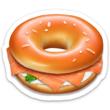 Bagel with lox sticker