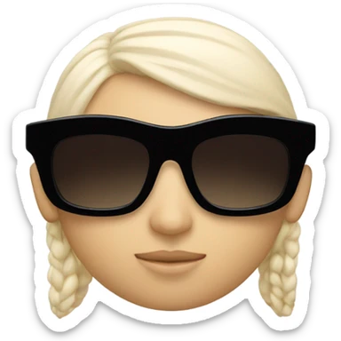 Black prada sunglasses  sticker