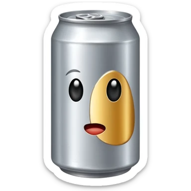 Un fut métallique de bière sticker