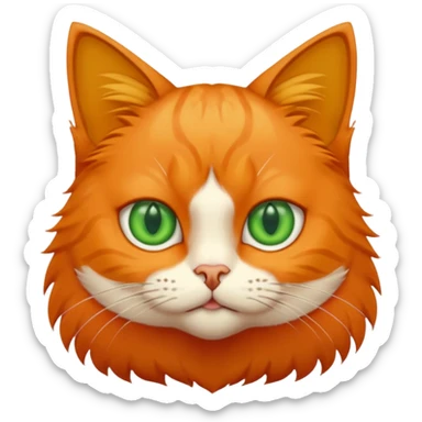 cat giving a warning sticker