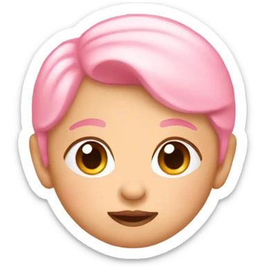 baby pink emoji sticker