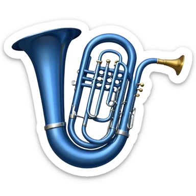 tuba redonda azul escura como a de how i meet your mother  sticker