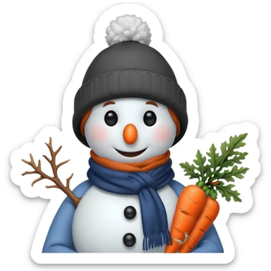 snowman with outfits  sticker