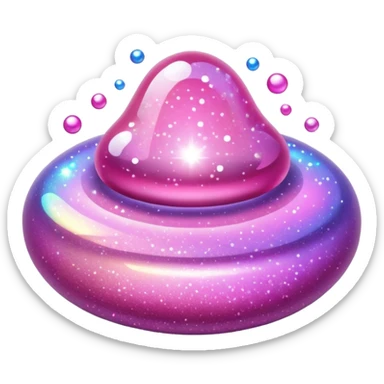 Pink aesthetic sparkles sticker