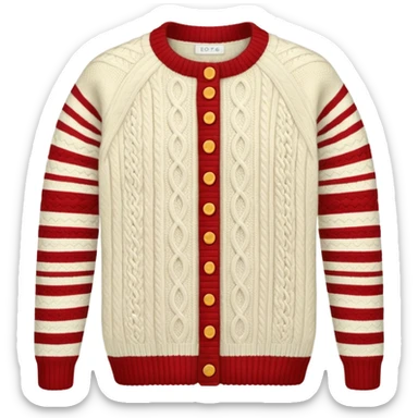 patterned knitted garment sticker