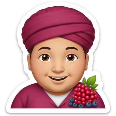 Cute moroccan chubby berry sticker