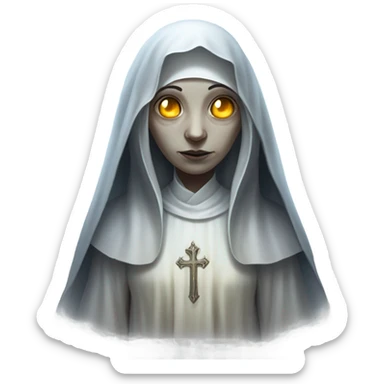 Ghost Nun sticker