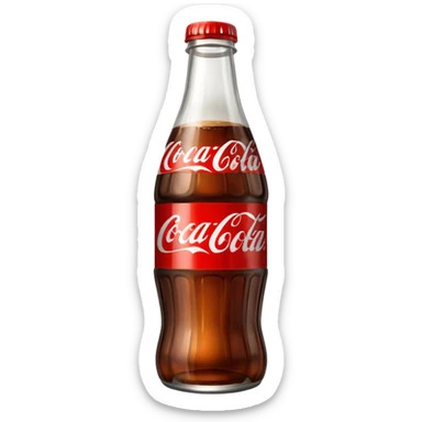 Coke glass bottle sticker