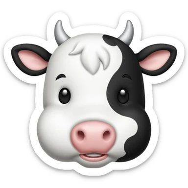 Cow stuffed animal  sticker