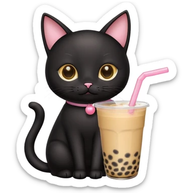 🧋🐈‍⬛ sticker