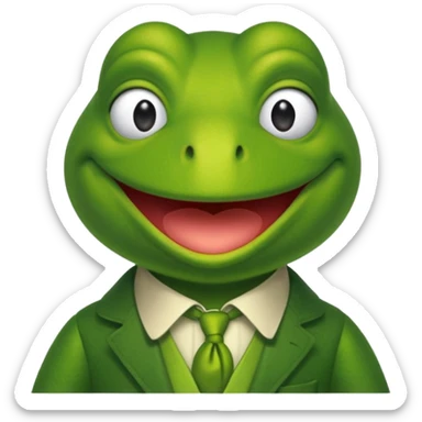Kermit the frog sticker