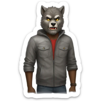 wolfman ferrari sticker