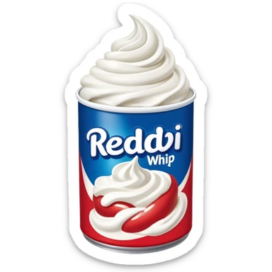 whipped cream reddi whip sticker