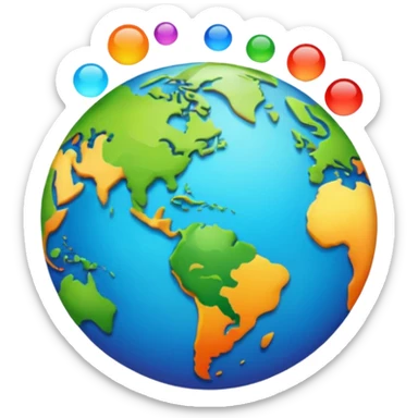 World on my mind sticker