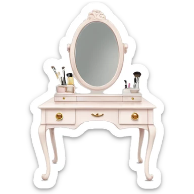 vanity table sticker