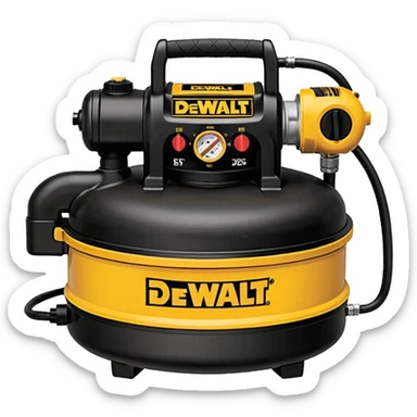 DEWALT DWFP55126 Heavy-Duty Pancake Compressor, Gas, 5 Gal. emoji style  sticker