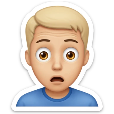 Un homme choqué sticker