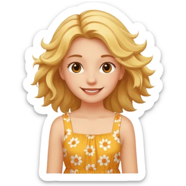 Girl summer solting sticker