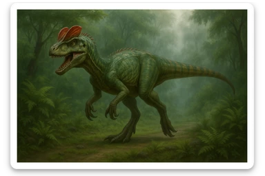 Dilophosaurus sticker