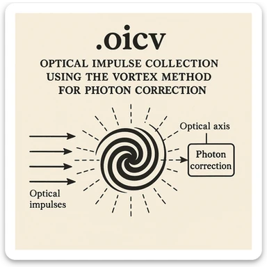 if anyone's curious, ".oicv" is short for optical impulse collection using the vortex method for photon correction. textbook graphical representation sticker