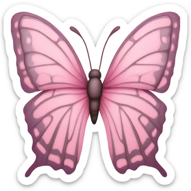 Mariposa pink light  sticker