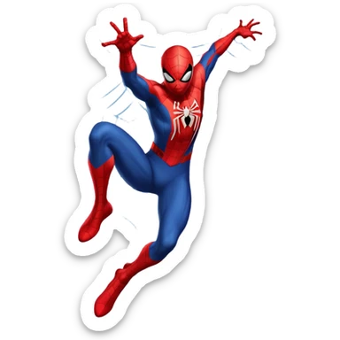 classic Spider-Man superhero sticker