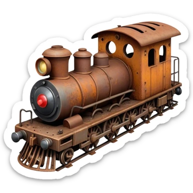 Old Train sticker