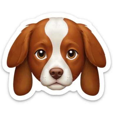 Un chien de chasse, elagneul breton aussis. . sticker