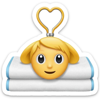 Hairdresser towel sticker