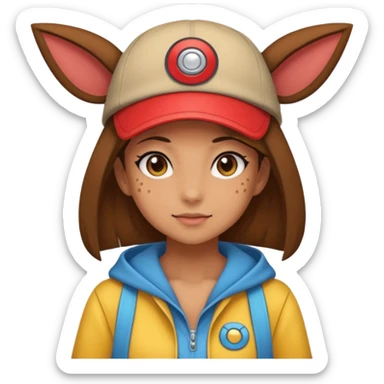 Pokemon girl sticker