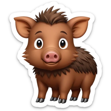 Baby wild boar sticker