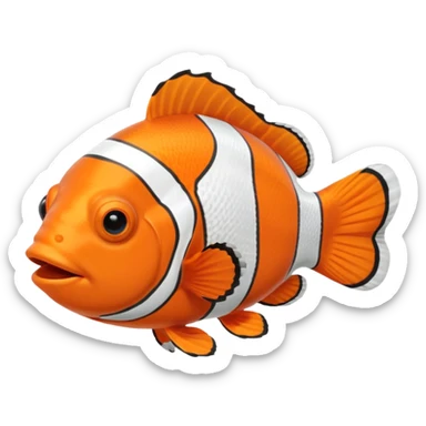 Nemo clownfish sticker