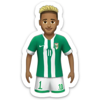 neymar jr, muslim, palestine sticker
