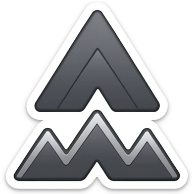 iOS emoji, minimal dark spark, small zigzag, flat sticker