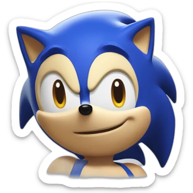 a new character of sonic the hedgehog sticker